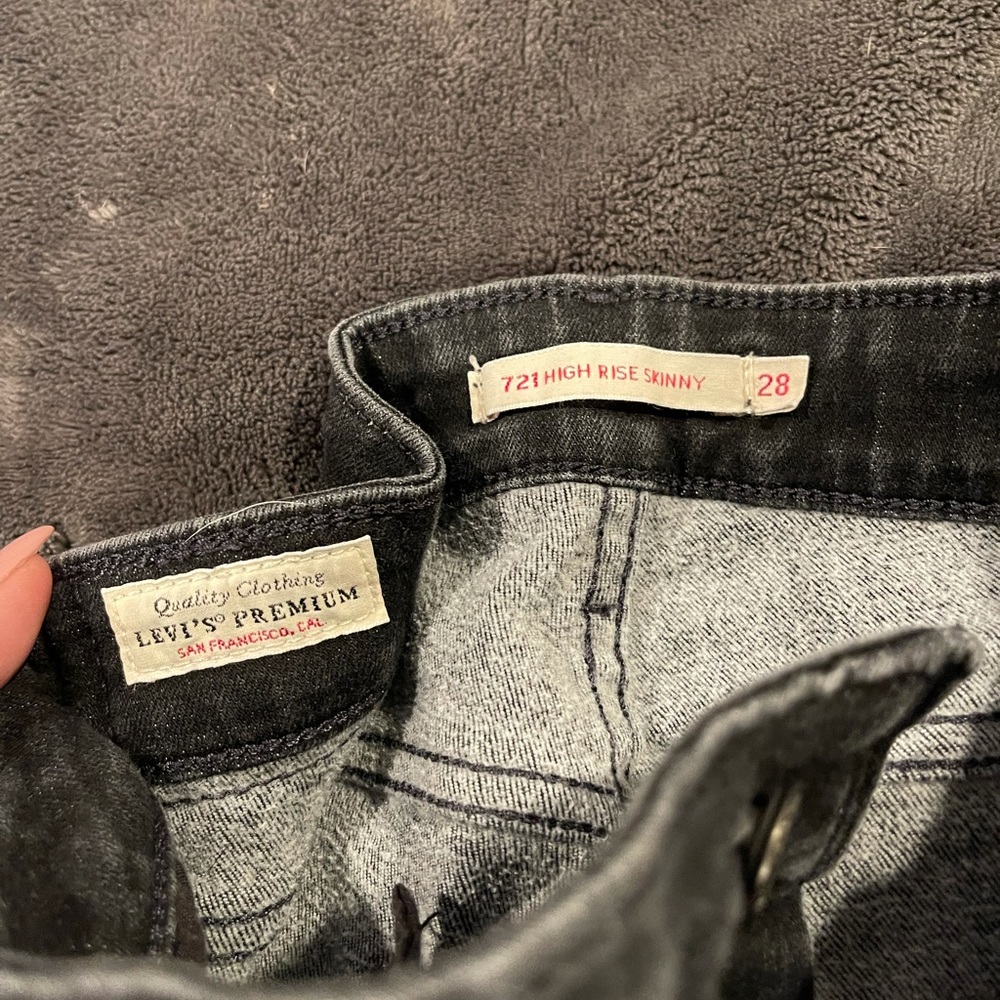 Levi Blackwashed 721 high rise PREMIUM
